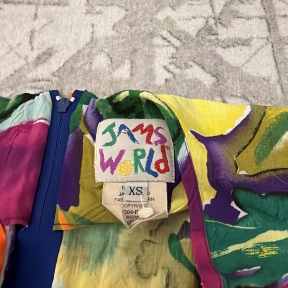 Jams World Dress Womens XS Sleeveless Poppy Floral A-line Pockets Hawaii Dress - Picture 5 of 9